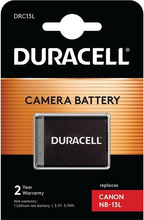 Actual product image Duracell Li-Ion battery 1010 mAh for Canon NB-13L (Camera battery)
