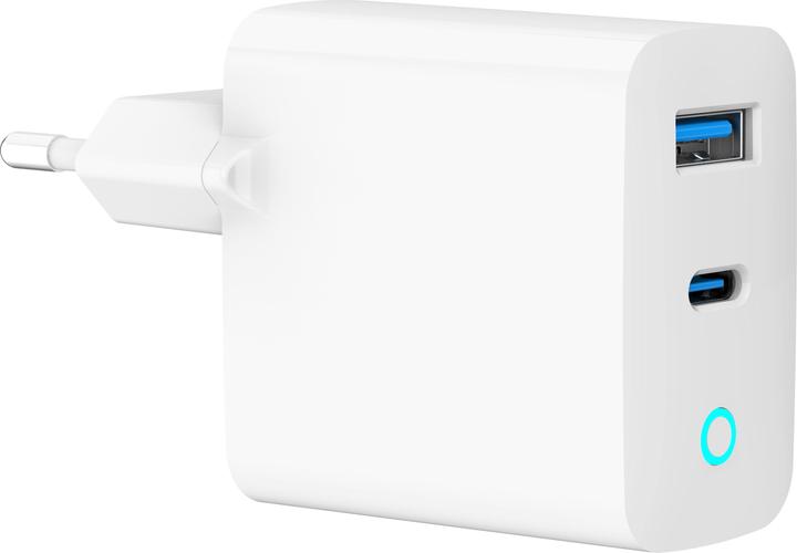 Gembird Chargeur secteur - 1x USB-C + 1x USB-A 45W (Blanc) (45 W)