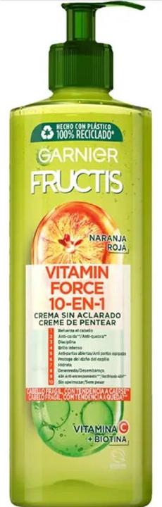 Produktbild Garnier Fructis Anti-Haarausfall Leave-In Creme mit Roter Orange (400 ml, Flüssiges Shampoo)