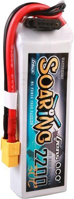 Immagine prodotto Gens Ace G-Tech Soaring 2200mAh 11.1V 30C 3S1P Batteria Lipo (11.10 V, 2200 mAh)