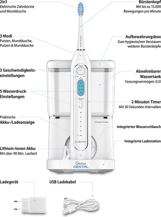 Image du produit Genius Fusion Hydro dentaire (Brosse à dents oscillo-rotative)
