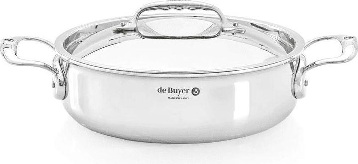 Image du produit de Buyer Poêle à frire à faible affinité avec couvercle 20 cm (20 cm, Casserole, Aluminium, Acier inoxydable)