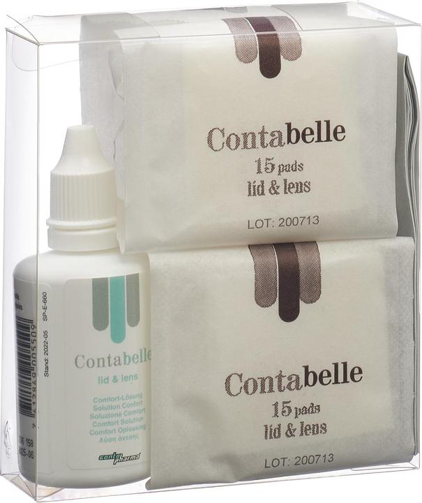 Contabelle Comfort System lid & lens Set (Reinigungstücher, 546 ml)