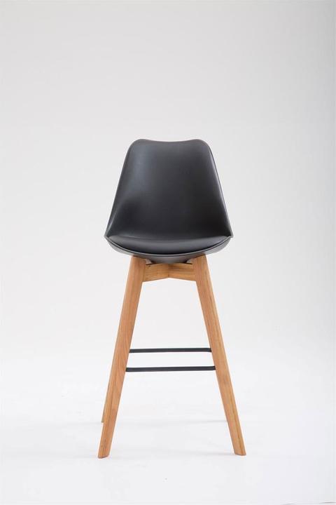 Actual product image Swisshandel24 Metz plastic bar stool Natura, black