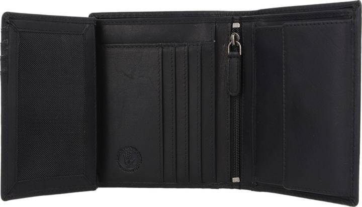 Immagine prodotto Greenburry Portafoglio nero puro in pelle con protezione RFID 10,5 cm