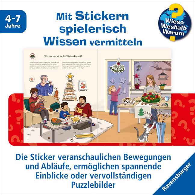 Produktbild Ravensburger Wieso? Weshalb? Warum? Stickerheft: Weihnachten