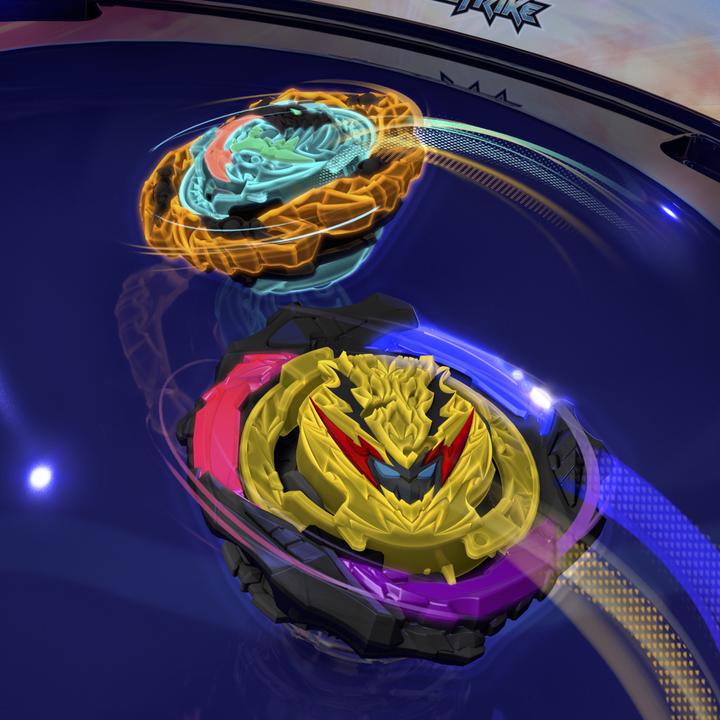 Image du produit Hasbro Beyblade Burst QuadStrike Light Ignite Beyblade Stadium Battle Set (Allemand, Français, Italien, Anglais, Néerlandais, Suédois, Norvégien, Polonais)