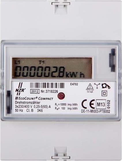 Actual product image NZR DS Top-hat rail meter