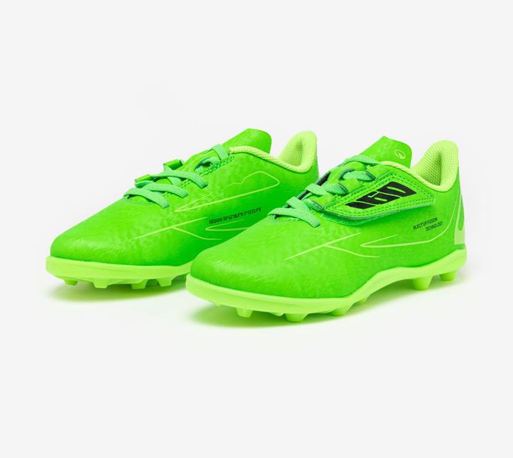Image du produit Kipsta Chaussures de football 160 easy mg vert néon enfant (34)