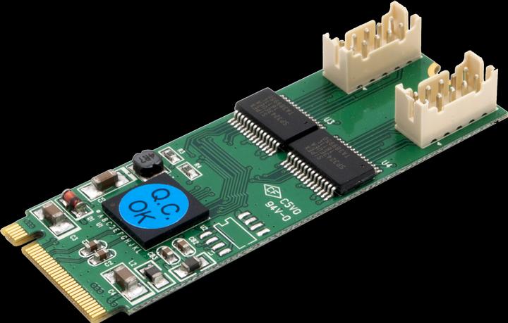 Exsys Carte 2S série RS-232 M.2 (jeu de puces Exar)