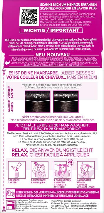 Image du produit L'Oréal Paris Crème de moulage Gloss (200 Noir brun)
