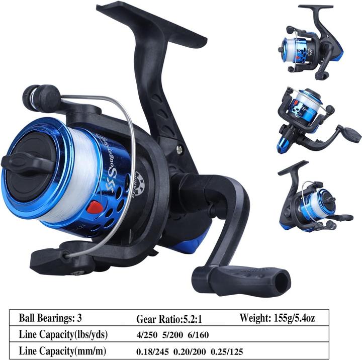 Immagine prodotto Sougayilang Kinder-Teleskop-Angelrute mit Spinnrolle (Set da pesca, Telescopio, 150 cm)