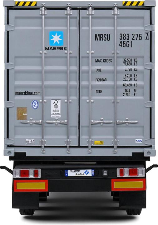 Actual product image Solido 1:24 Container trailer blue