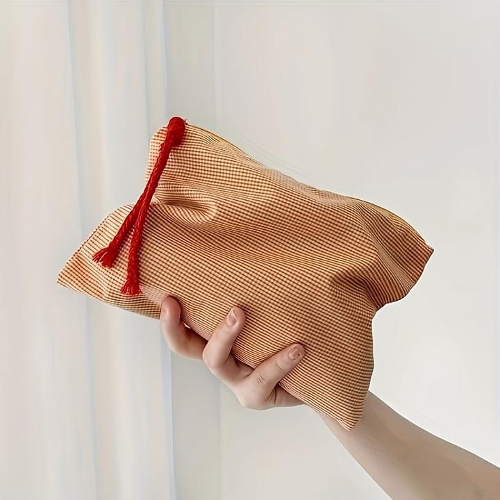 Actual product image Only-Bags.Store Retro colour blocked make-up bag, large capacity multifunctional coin purse with