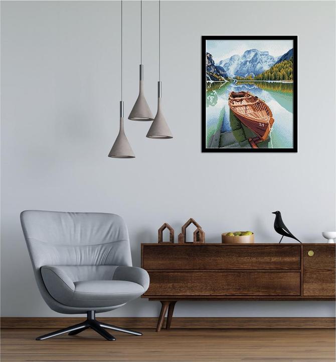Actual product image Diamond Dotz Boat in the fjord