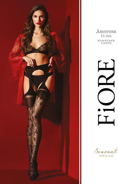 Produktbild Fiore AMOROSA Suspender pantyhose 30 den (M)
