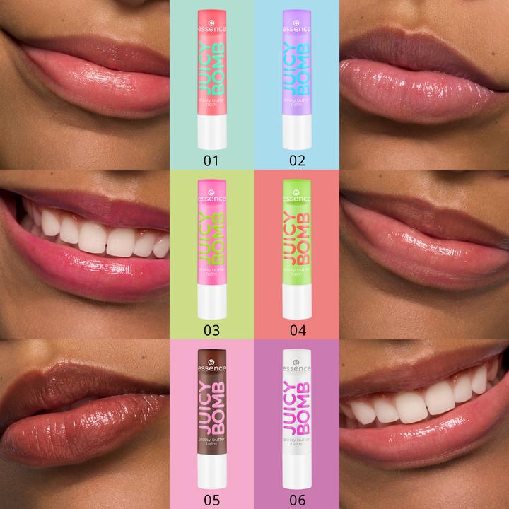 Actual product image essence JUICY BOMB glossy butter balm (Care pencil)