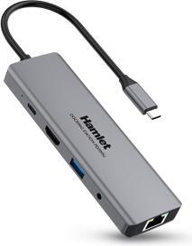 Immagine prodotto Hamlet HDKC-PD200U replicatore di porte e docking station per notebook Cablato USB 3.2 Gen 1 (3.1 Ge (USB-C)
