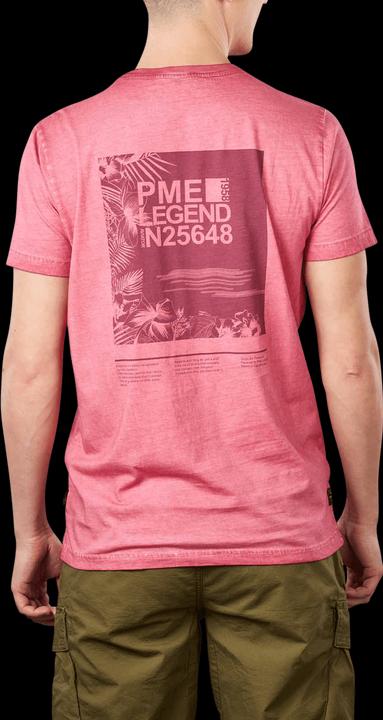 Actual product image Pme Legend Short Sleeve Jersey T-Shirt Crew Neck Slate Rose (3XL)