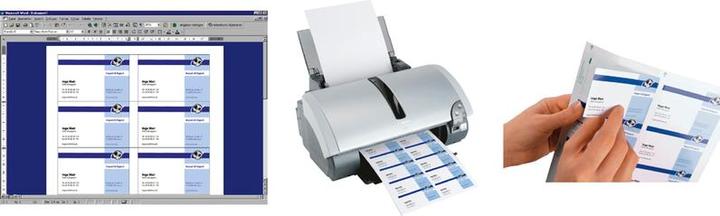Actual product image Sigel Design business cards 3C (200 g/m², 100 x, A4)