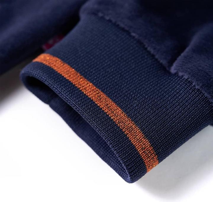Immagine prodotto VidaXL Giacca con cappuccio per bambini blu navy 92,Materiale: 94 % poliestere (92)