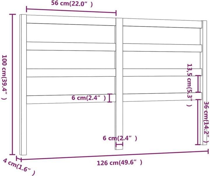 Image du produit VidaXL Batsheva (126 x 4 x 100 cm)