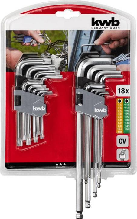 kwb Inbussleutelset 8 stuks