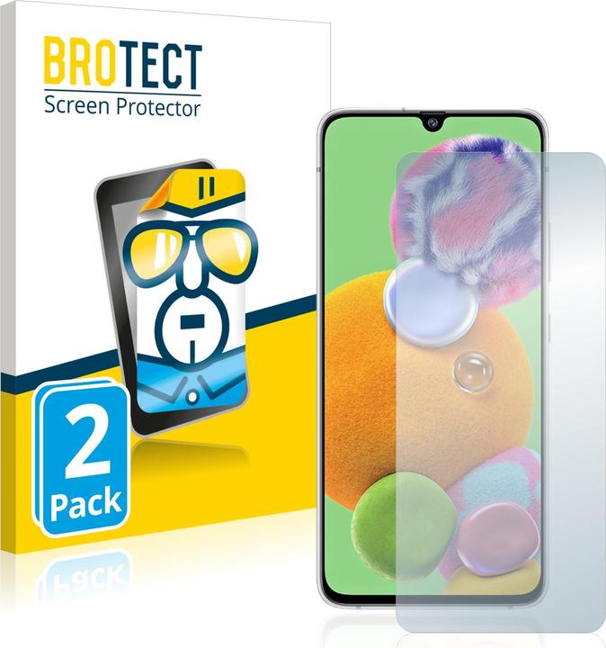 Produktbild BROTECT Schutzfolie Displayschutz Displayschutzfolie Folie Klar Transparent (2 Stück, Samsung Galaxy A90 5G)
