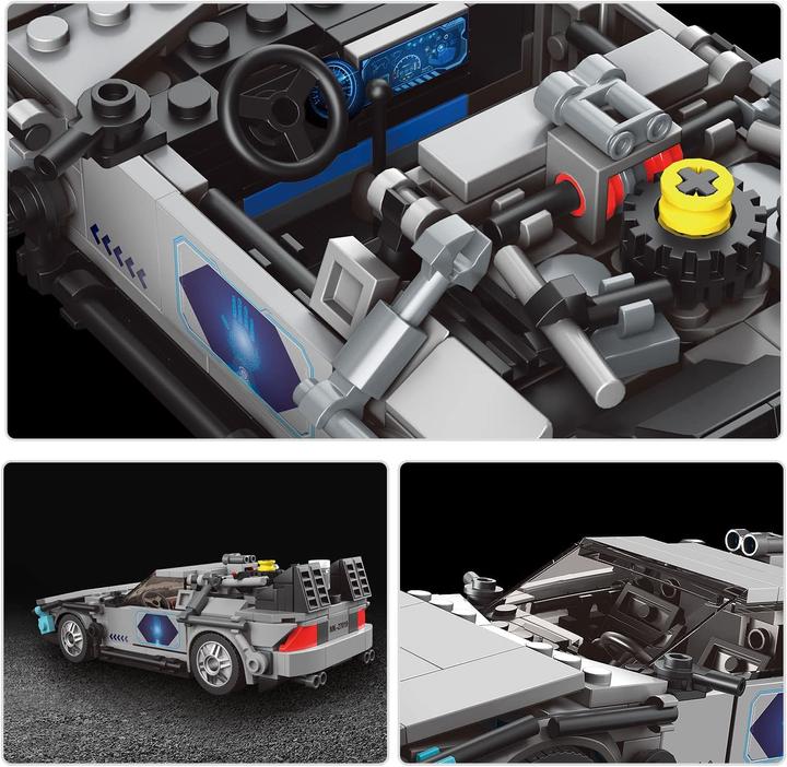 Produktbild Mould King Delorean DMC-12 Zeitreise-Auto mit Displaybox
