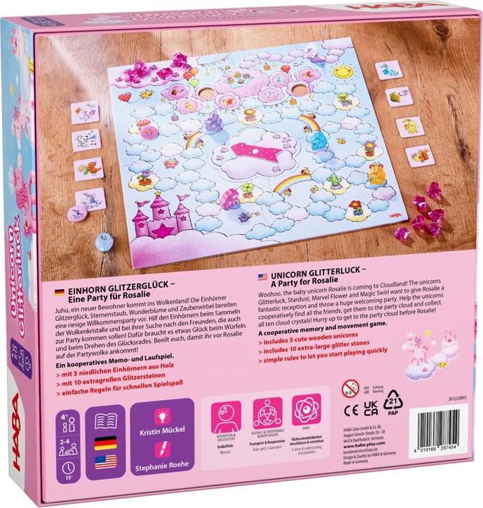 Produktbild Haba Einhorn Glitzerglück Eine Party für Rosalie (Deutsch, Englisch)