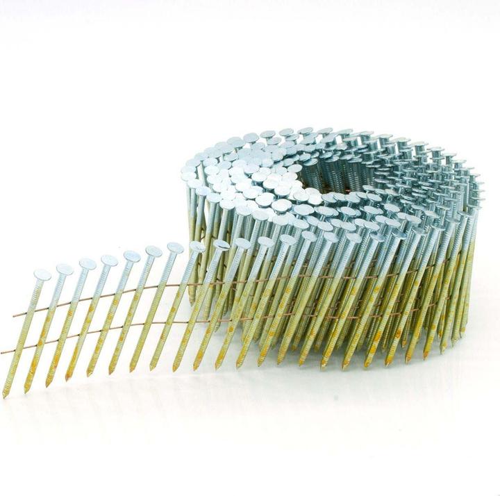 Actual product image Prebena Coil nails galvanised with ring shank wire magazine90 mm