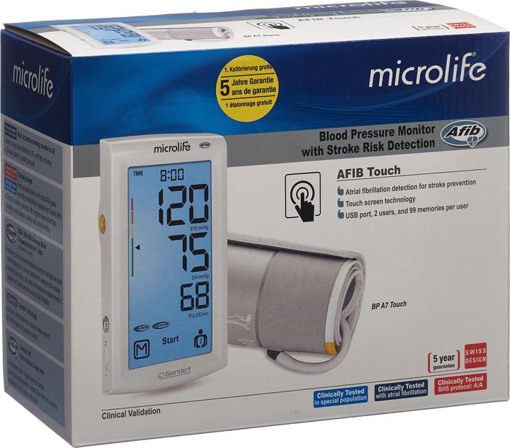 Produktbild Microlife BP A7 Touch (Blutdruckmessgerät Oberarm)