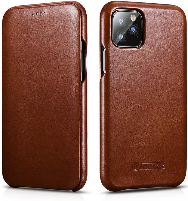 Produktbild iCarer Lederhülle mit Klappe dunkel- (Apple iPhone 11)