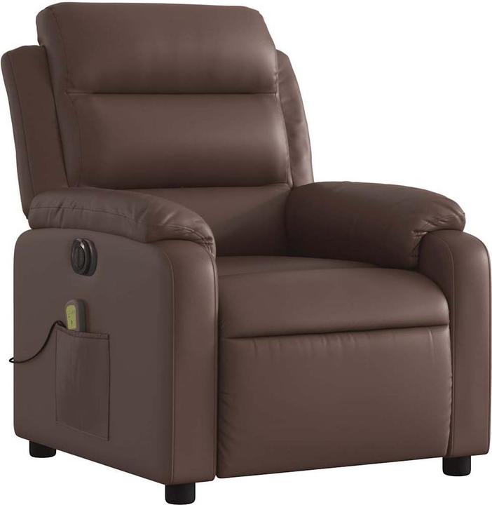 VidaXL Massagesessel Elektrisch Sessel Fernsehsessel Relaxsessel Kunstleder