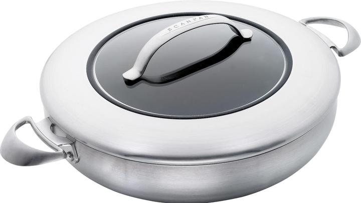 Actual product image Scanpan HaptIQ sauteerpan met glasdeksel 32 cm (32 cm, Stainless steel)
