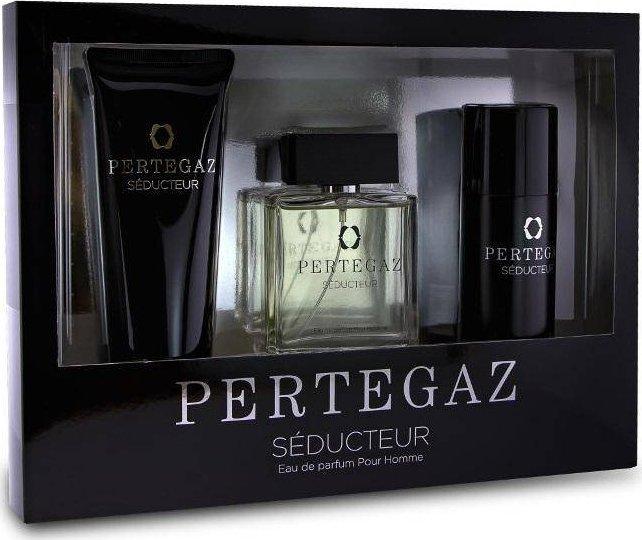 Pertegaz SET SAPHIR Seducteur Pour Homme EDP spray 100ml + Shower Gel 230ml + Deo Roll-on 150ml (Parfum set)