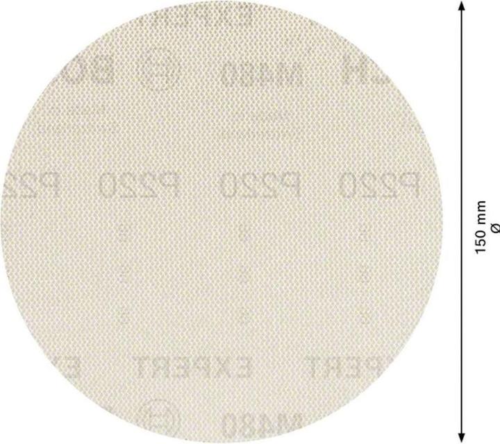 Produktbild Bosch Professional Zubehör EXPERT M480 Schleifnetz für Exzenterschleifer, 150 mm, G 220, 50 Stück (220)