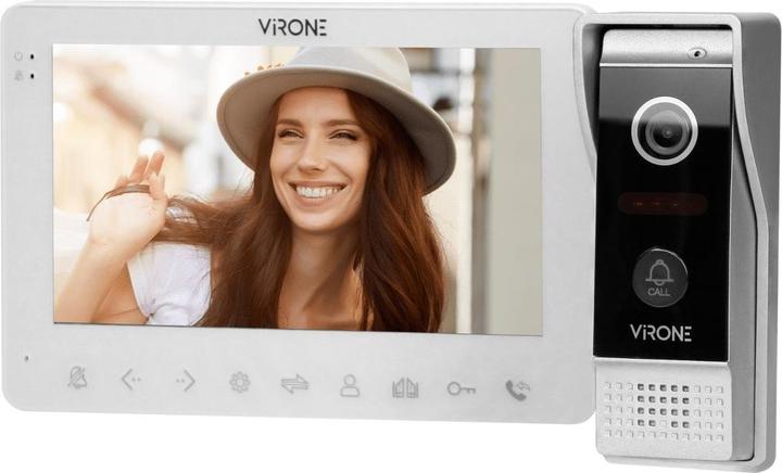 Produktbild Orno Video-Gegensprechanlage, Mobilteil, Farbe, LCD 7", OSD-Menü, WI-FI + APP für Telefon, Torsteuerung (Kabellos)