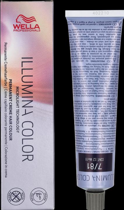 Actual product image Wella Illumina Color (7/81 medium blonde pearl-ash)