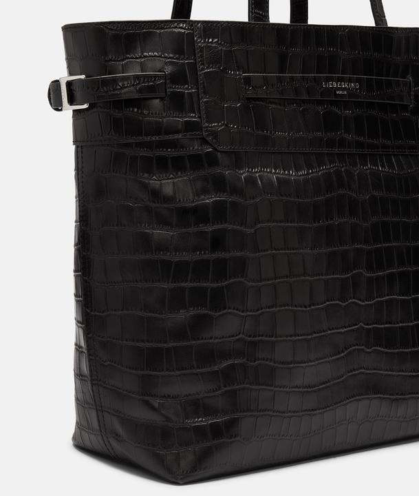 Immagine prodotto Liebeskind Berlin Schoudertas Shopper Lora Croco Tote Bag Black Zwart