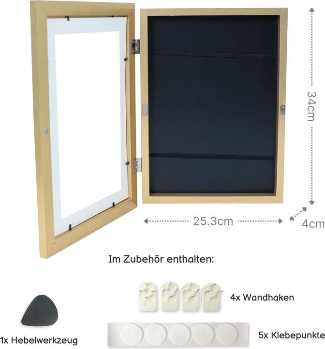 Produktbild Hermex Bilderrahmen Flip Fotorahmen A4 Kunstrahmen Bildhalter Wandrahmen (A4)