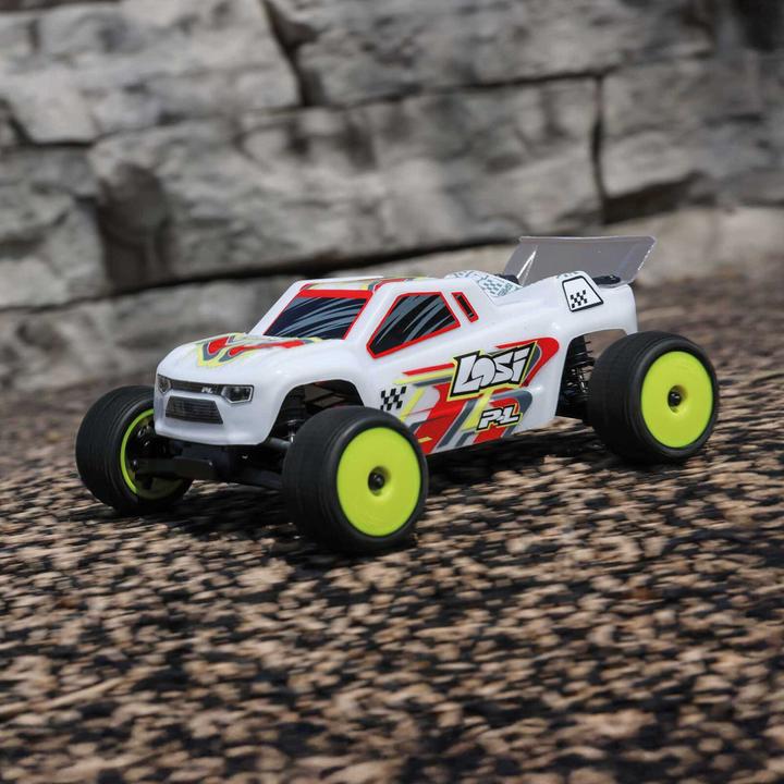 Produktbild Losi Micro-T 2S 1/28 2WD RTR Stadium Truck (Akku & Ladegerät enthalten), Weiss (RTR Ready-to-Run)