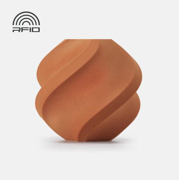 Actual product image Bambu Lab - PLA Wood - Clay Brown - 1.75mm (PLA, 1.75 mm, Brown)