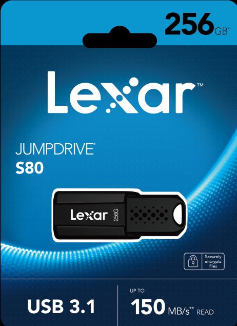 Actual product image Lexar JumpDrive S80 (256 GB, USB-A)
