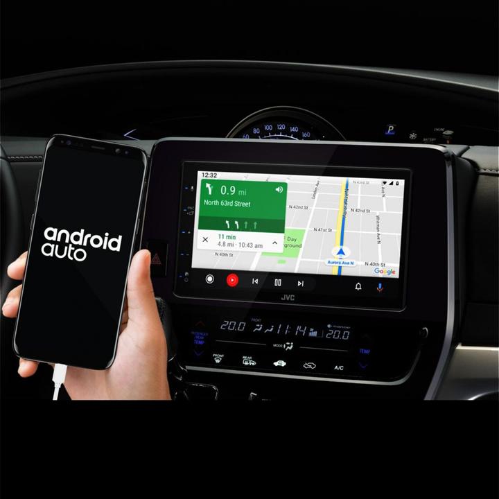 Actual product image JVC KW-M565DBT (Android car, Apple Carplay, MirrorLink)