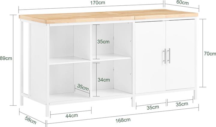 Produktbild SoBuy Brantley (170 x 89 x 60 cm)