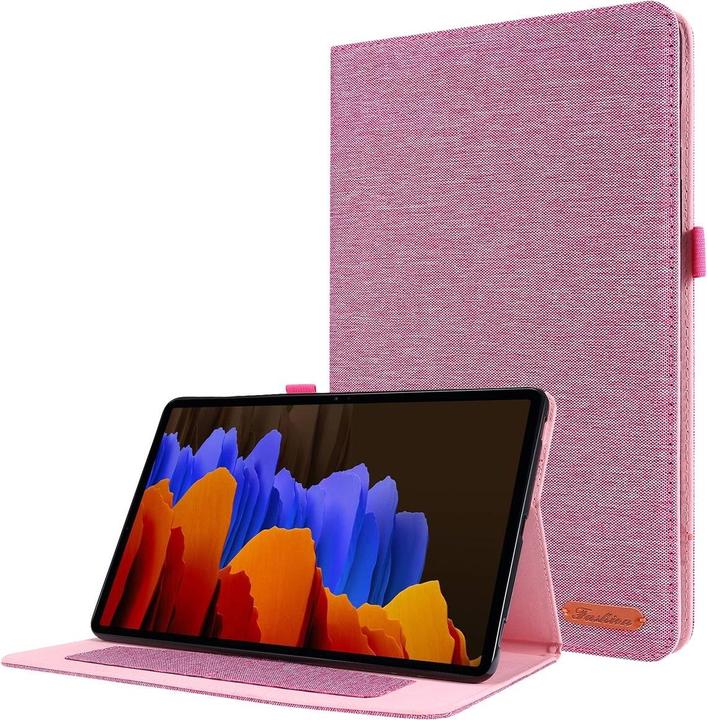 König Design Protective Tablet Case for Samsung Galaxy Tab S7 FE Case Cover Pocket Cases Pink (Galaxy Tab S7 FE)