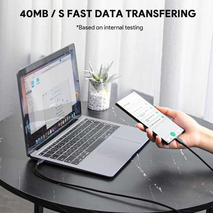 Image du produit Aukey Câble USB-C - USB-C, PD 60W, 1.8 m (1.80 m, USB 3.2 Gen 1, 60 W)