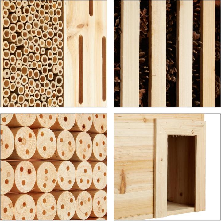 Produktbild Relaxdays Insektenhotel (Marienkäfer, Florfliegen, Biene, Wildbienen, Schmetterlinge)