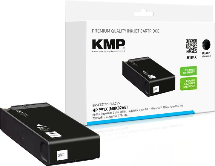 KMP Tinte ersetzt HP991X (M0K02AE) (BK)